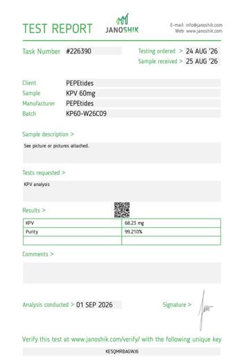 Certificado de analisis CoA 27