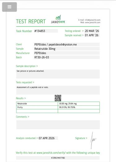 Certificado de analisis CoA 34