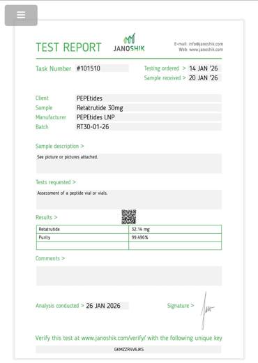 Certificado de analisis CoA 35