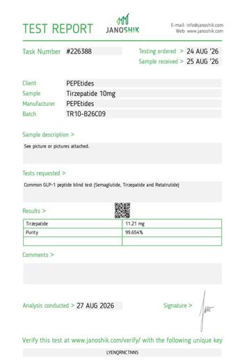 Certificado de analisis CoA 37
