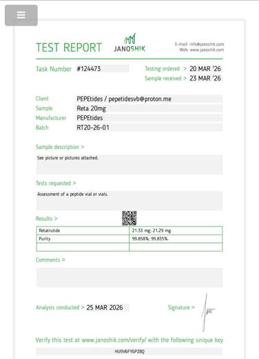 Certificado de analisis CoA 56